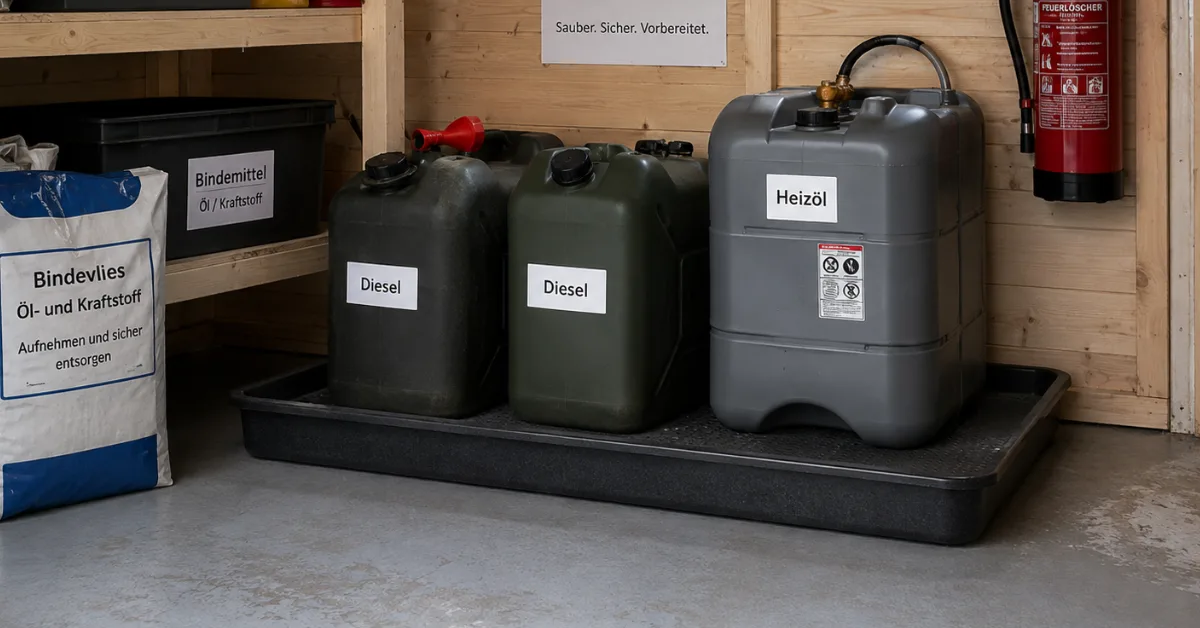 Diesel und Heizöl sicher lagern: So wird der Vorrat nicht zum Risiko