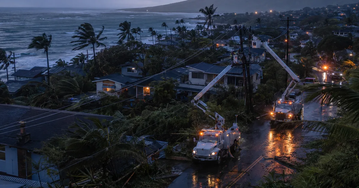 Sturm Lala trifft Hawaiis Stromnetz: zeitweise über 250.000 Kunden ohne Strom