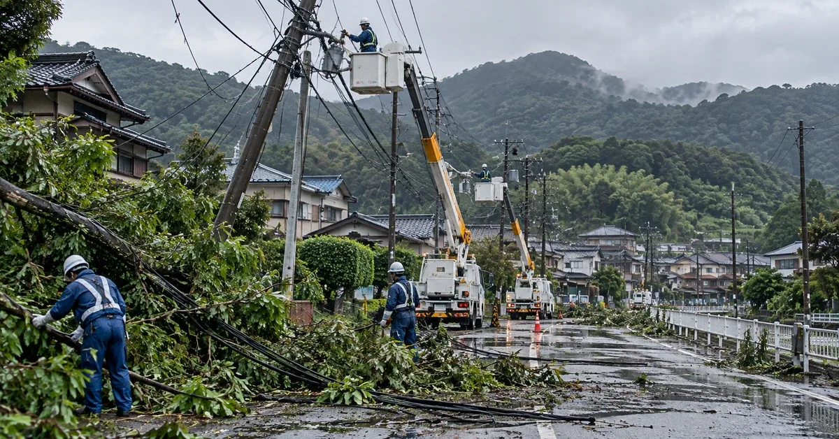 Japan: Rund 17.000 Haushalte in Chiba nach Taifun weiter ohne Strom