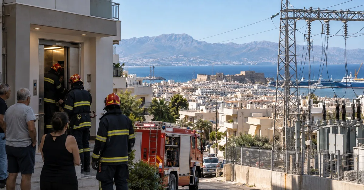 Kreta: Störung der Festland-Verbindung löst großflächigen Stromausfall aus – über 30 Aufzug-Notfälle