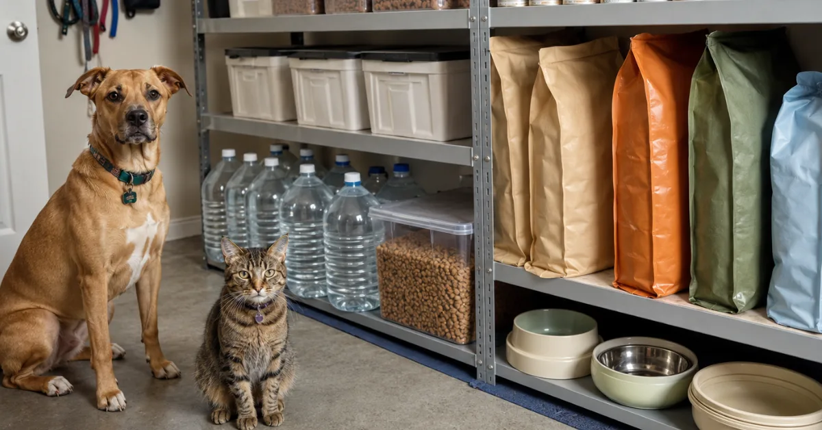 Tierfutter richtig bevorraten: So lagerst du Hunde- und Katzenfutter für einen Blackout