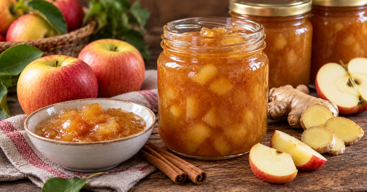Apfelmarmelade mit Muskat