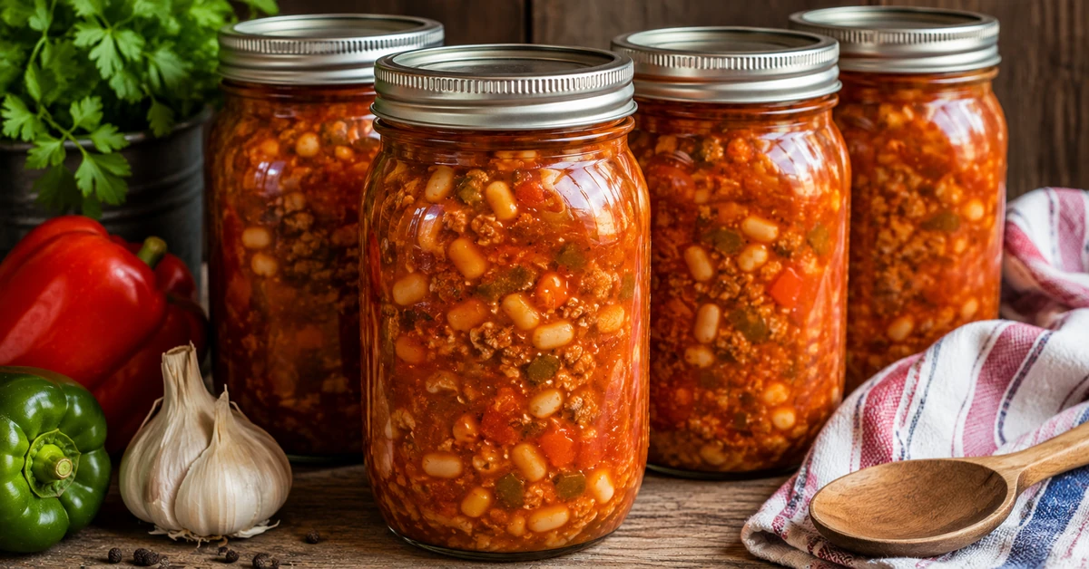 Chili con Carne im Glas – sicher druckeingekocht